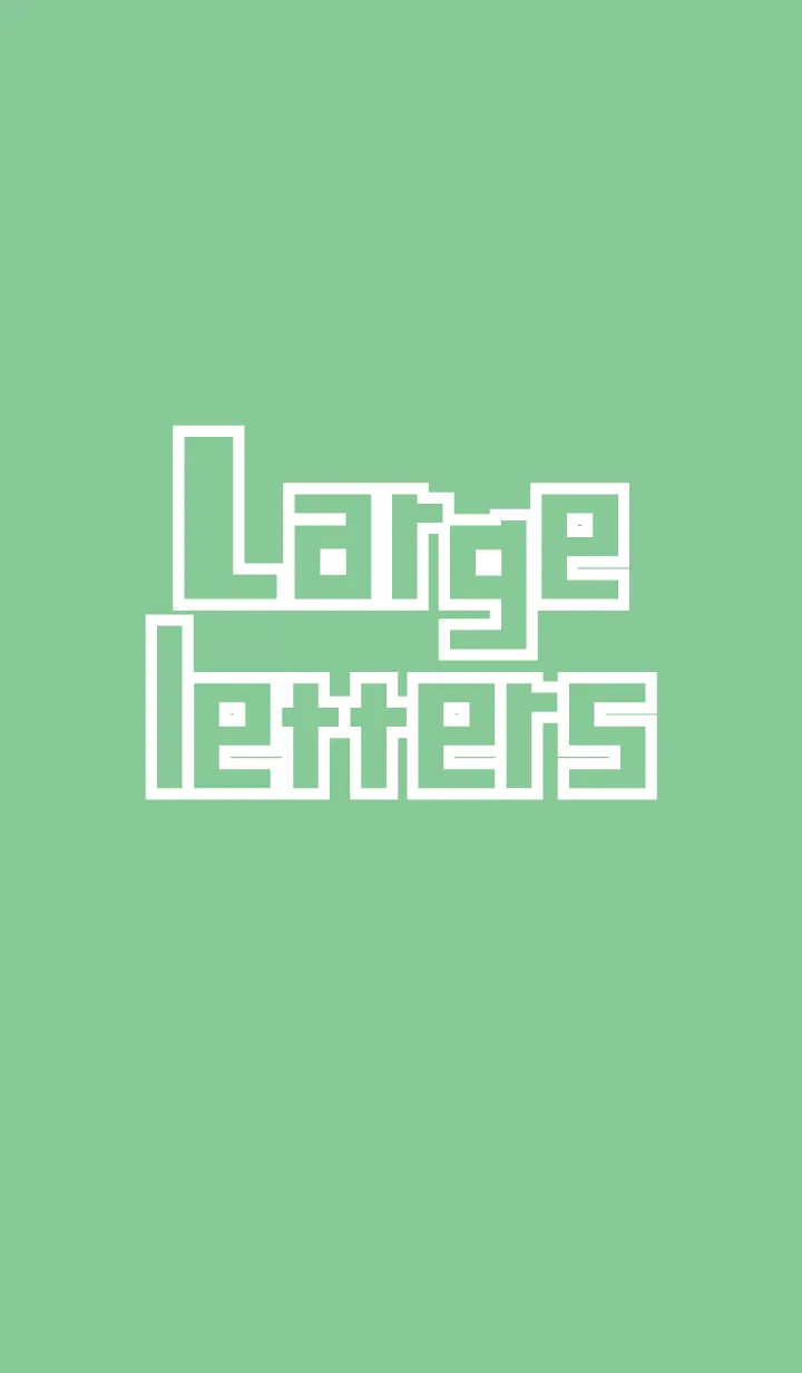 [LINE着せ替え] でかもじ・みどり〜英語〜の画像1