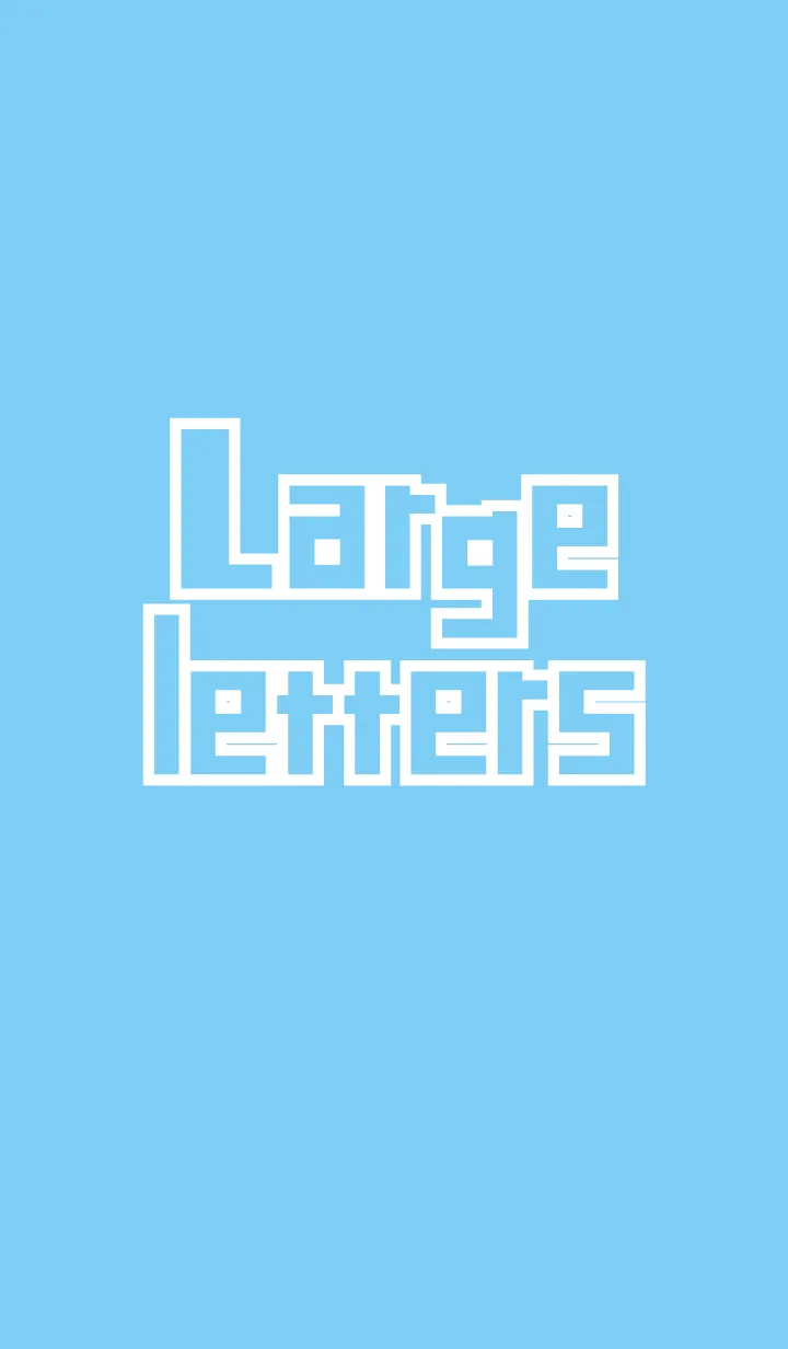 [LINE着せ替え] でかもじ・みずいろ 〜英語〜の画像1