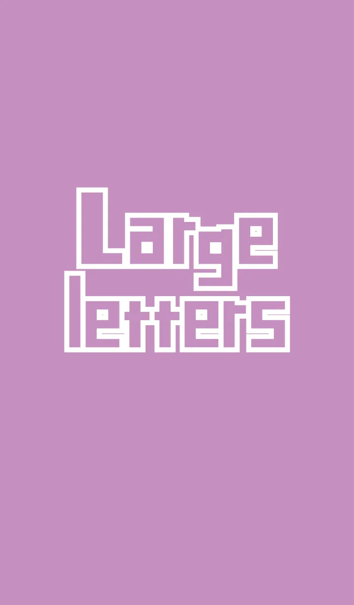 [LINE着せ替え] でかもじ・あかむらさき 〜英語〜の画像1