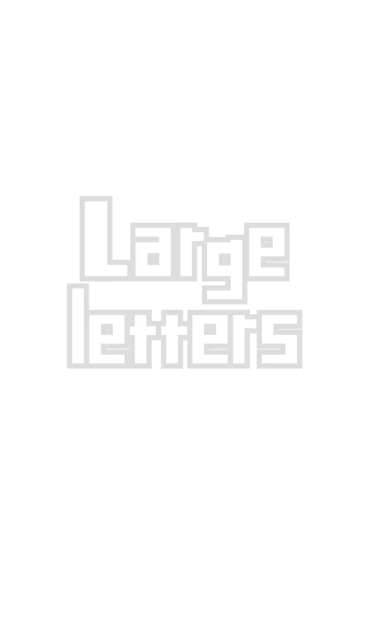 [LINE着せ替え] でかもじ・しろ 〜英語〜の画像1