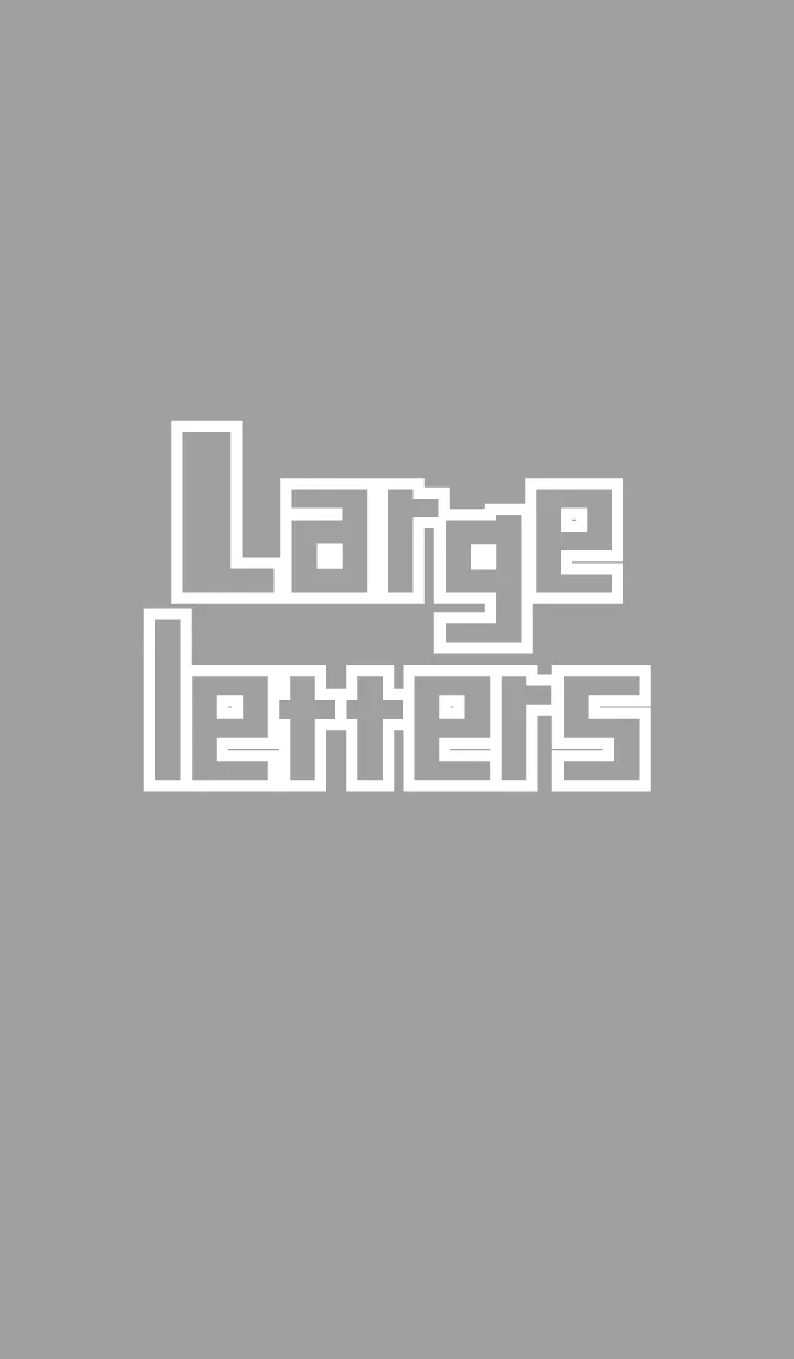 [LINE着せ替え] でかもじ・はいいろ 〜英語〜の画像1