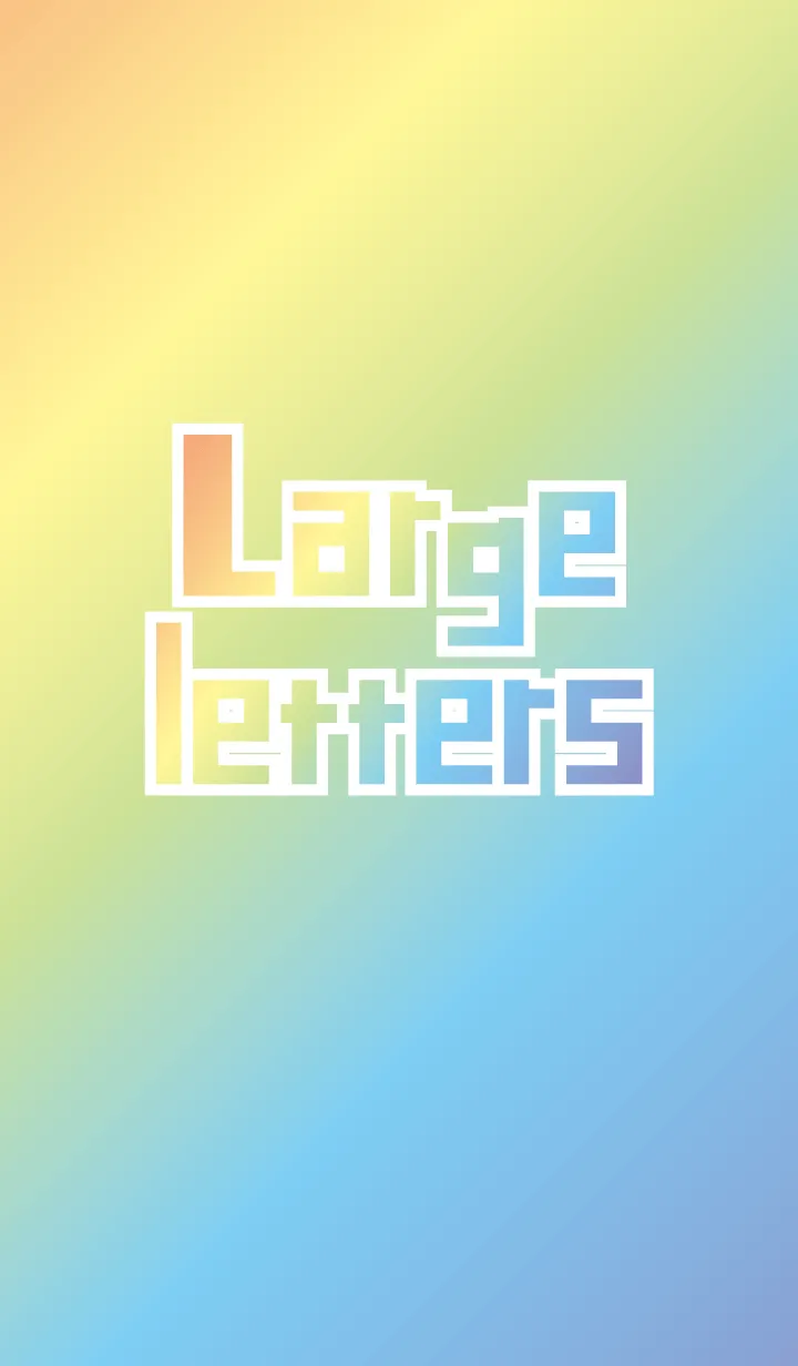 [LINE着せ替え] でかもじ・なないろ 〜英語〜の画像1