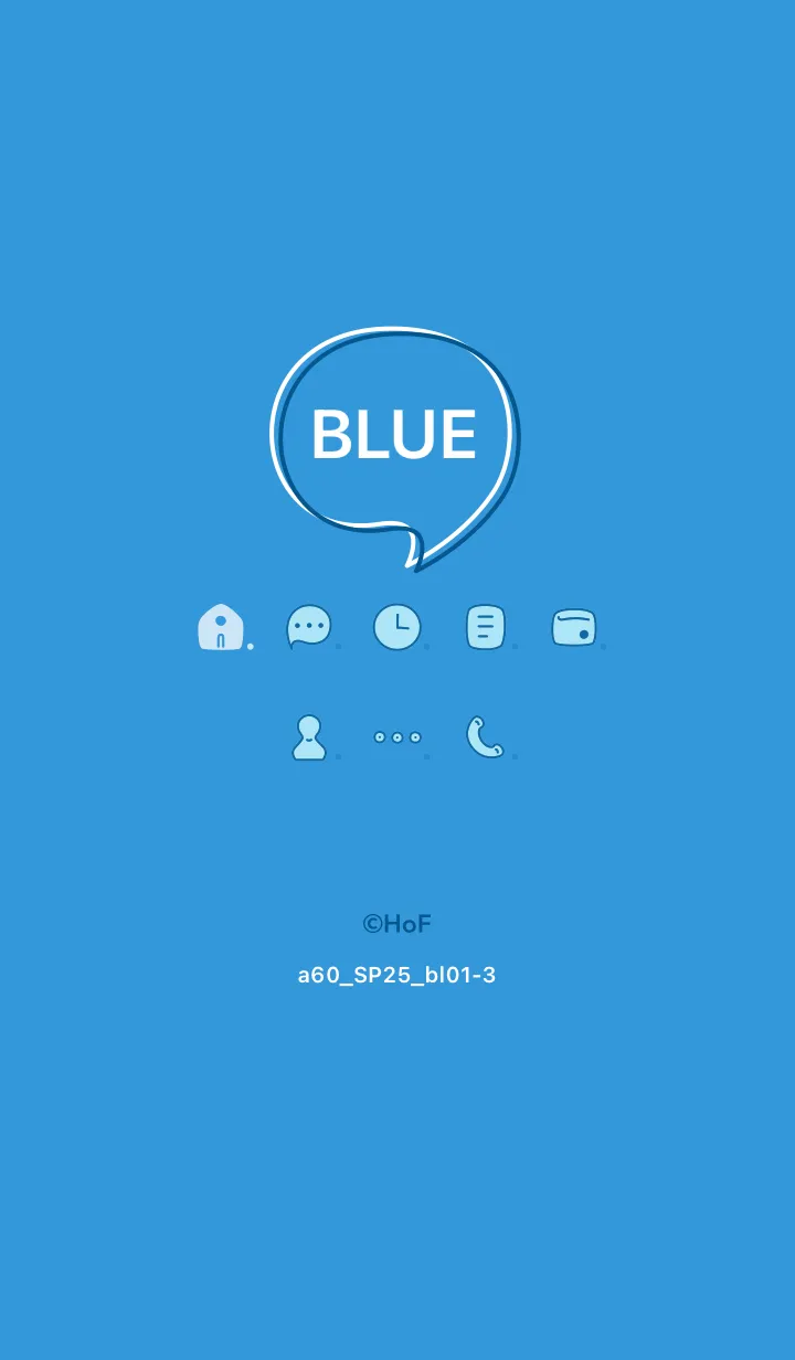 [LINE着せ替え] a60.25_ブルー1-3の画像1