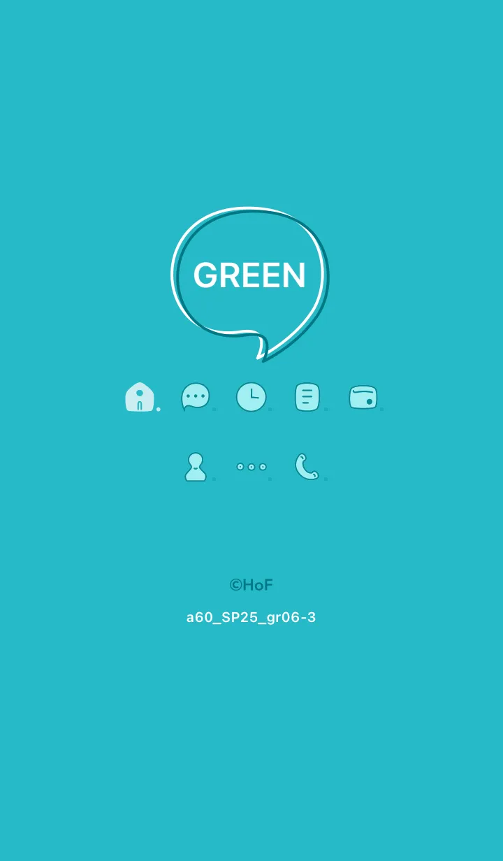 [LINE着せ替え] a60.25_グリーン6-3の画像1