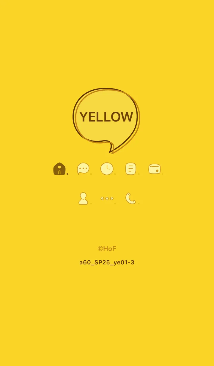 [LINE着せ替え] a60.25_イエロー1-3の画像1