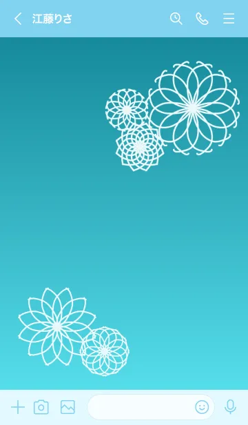 [LINE着せ替え] 泡花の画像3