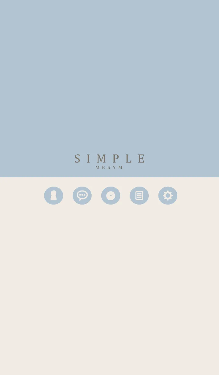 SIMPLE ICON BLUE-MEKYM 3の着せ替えメイン画像