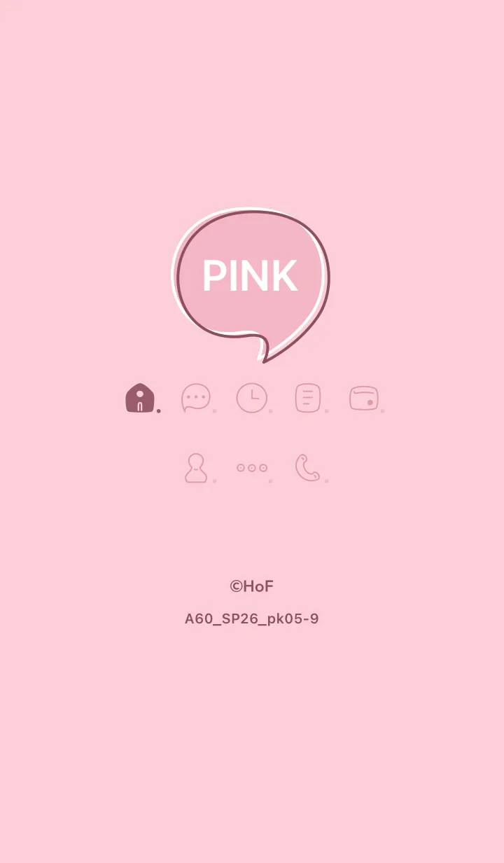 [LINE着せ替え] A60.26_ピンク5-9の画像1