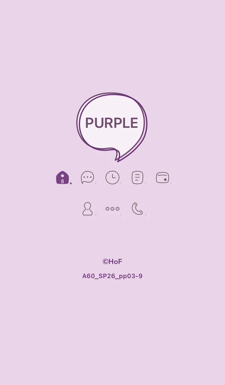 [LINE着せ替え] A60.26_パープル3-9の画像1