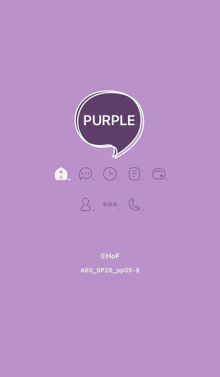 [LINE着せ替え] A60.26_パープル5-9の画像1