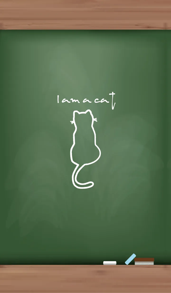 [LINE着せ替え] Black Board I am a cat 33の画像1