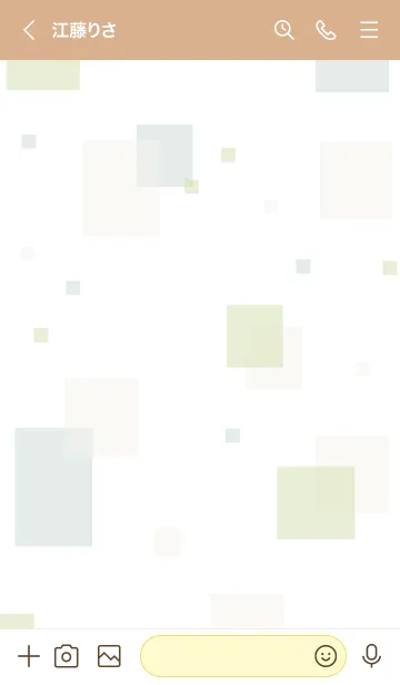 [LINE着せ替え] 大人シンプル四角25の画像3