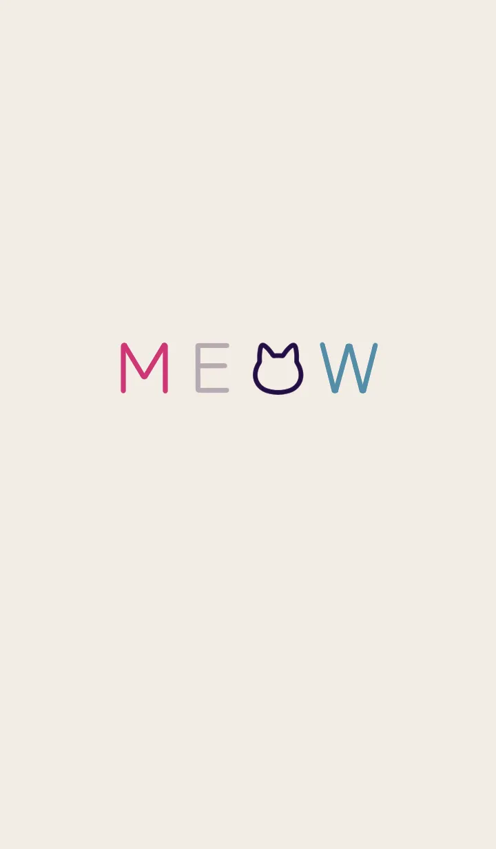 [LINE着せ替え] MEOW[Greige]の画像1