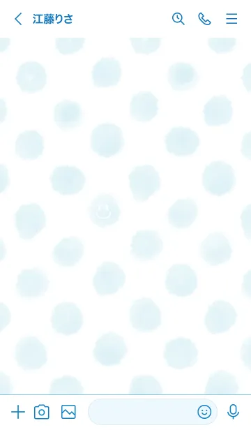 [LINE着せ替え] 水玉とスマイルの画像3