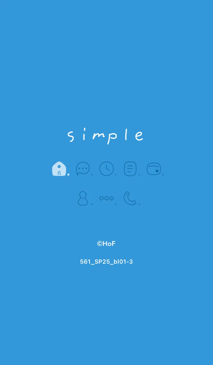 [LINE着せ替え] 561.25_ブルー1-3の画像1