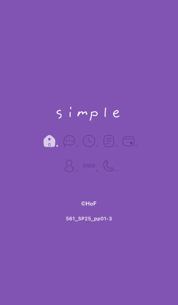 [LINE着せ替え] 561.25_パープル1-3の画像1