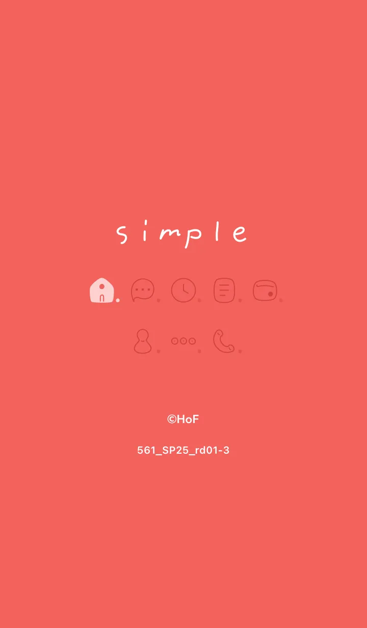 [LINE着せ替え] 561.25_レッド1-3の画像1