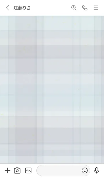 [LINE着せ替え] チェック くすみ ブルー2の画像3