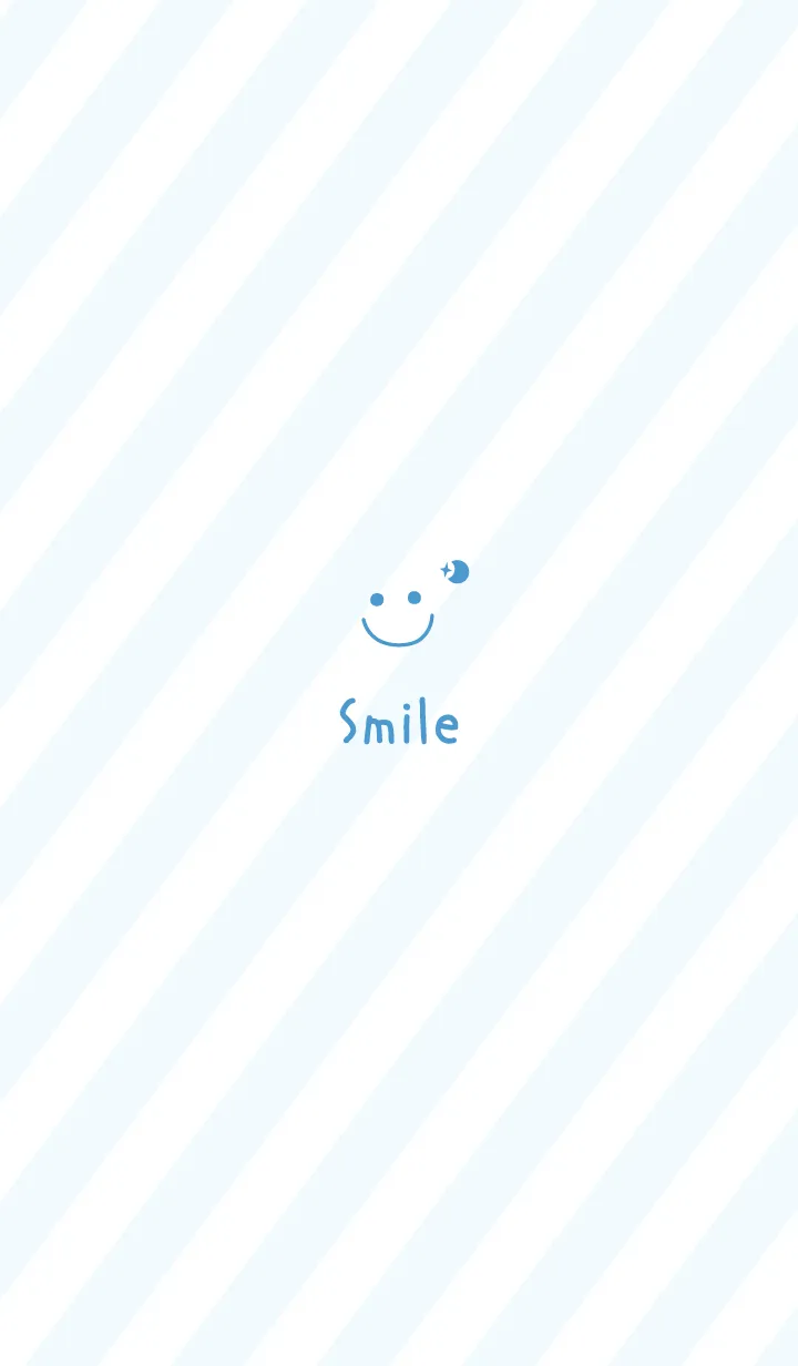 [LINE着せ替え] 大人可愛いスマイル月＊ブルー2の画像1