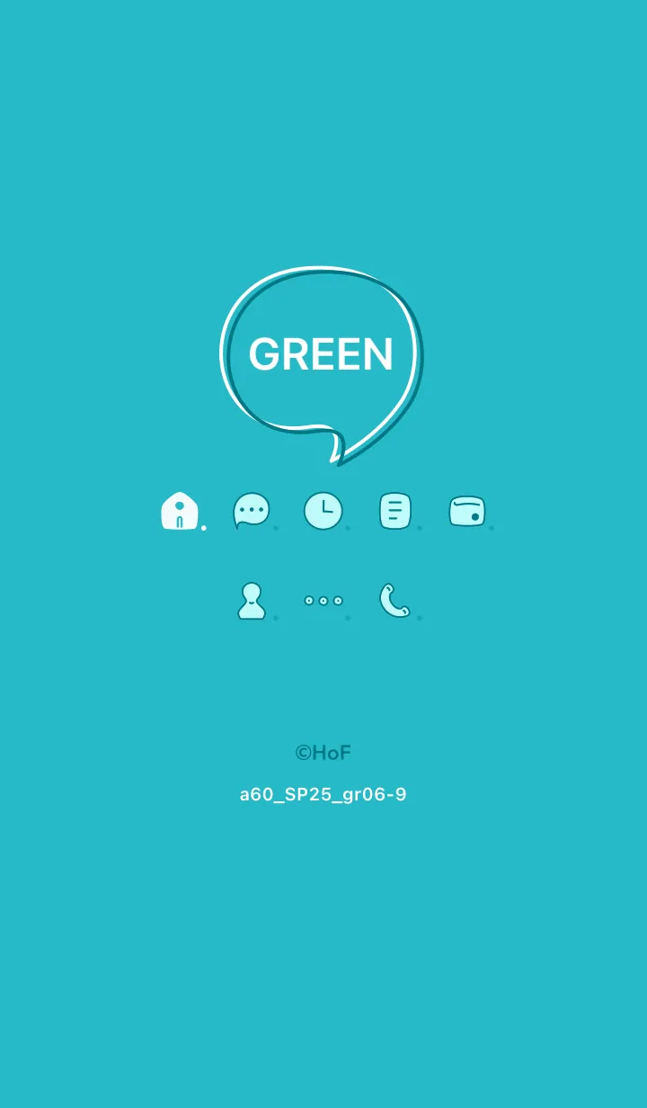 [LINE着せ替え] a60.25_グリーン6-9の画像1