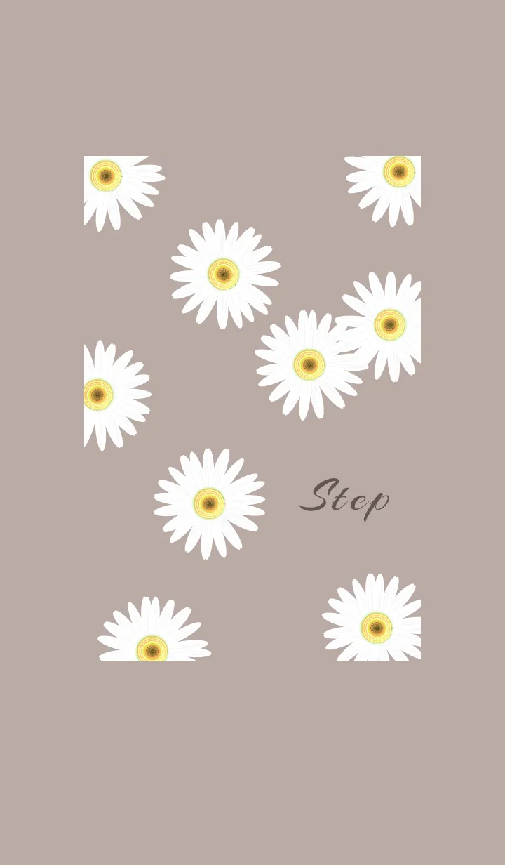 [LINE着せ替え] ～大人女子のデイジー ♥ブラウン～の画像1