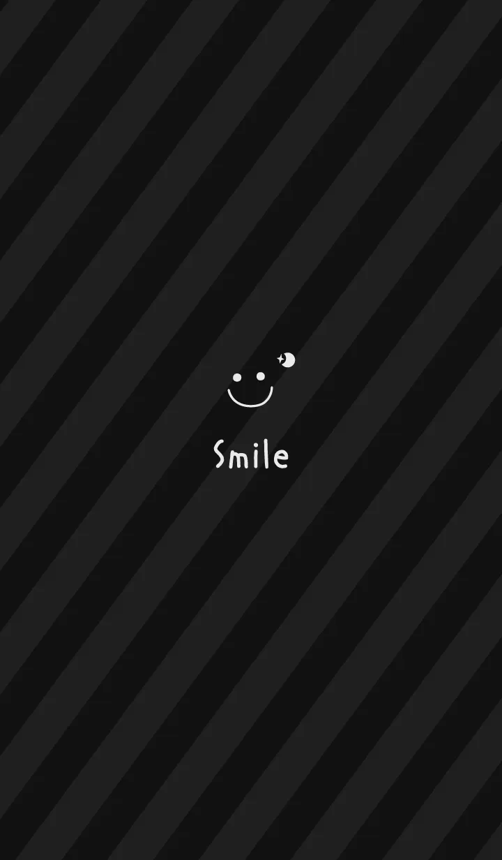 [LINE着せ替え] 大人可愛いスマイル月＊ブラック2の画像1