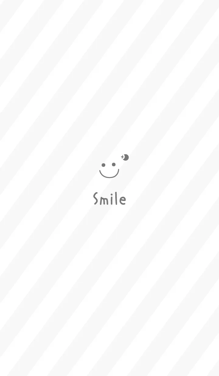 [LINE着せ替え] 大人可愛いスマイル月＊ホワイト2の画像1