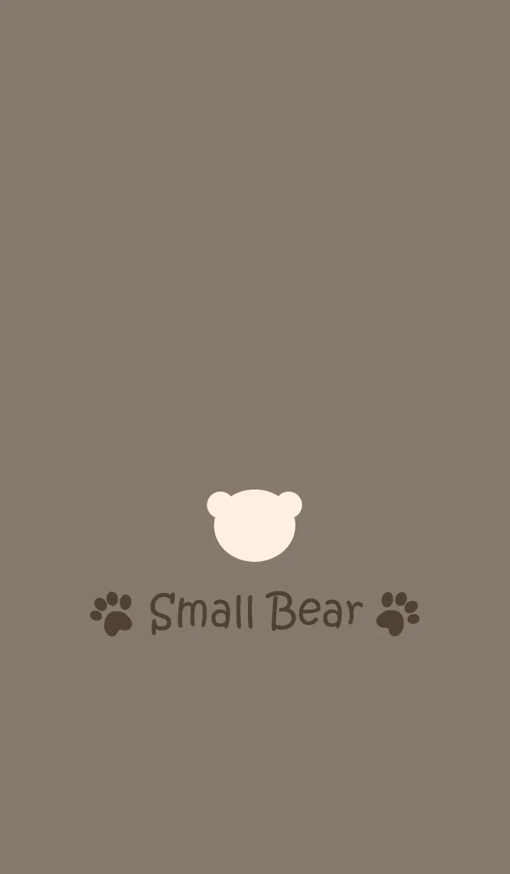 [LINE着せ替え] Small Bear *BROWN BEIGE*の画像1