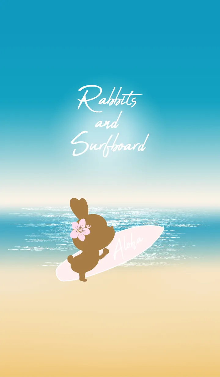 [LINE着せ替え] Rabbits and Surfboard 11の画像1