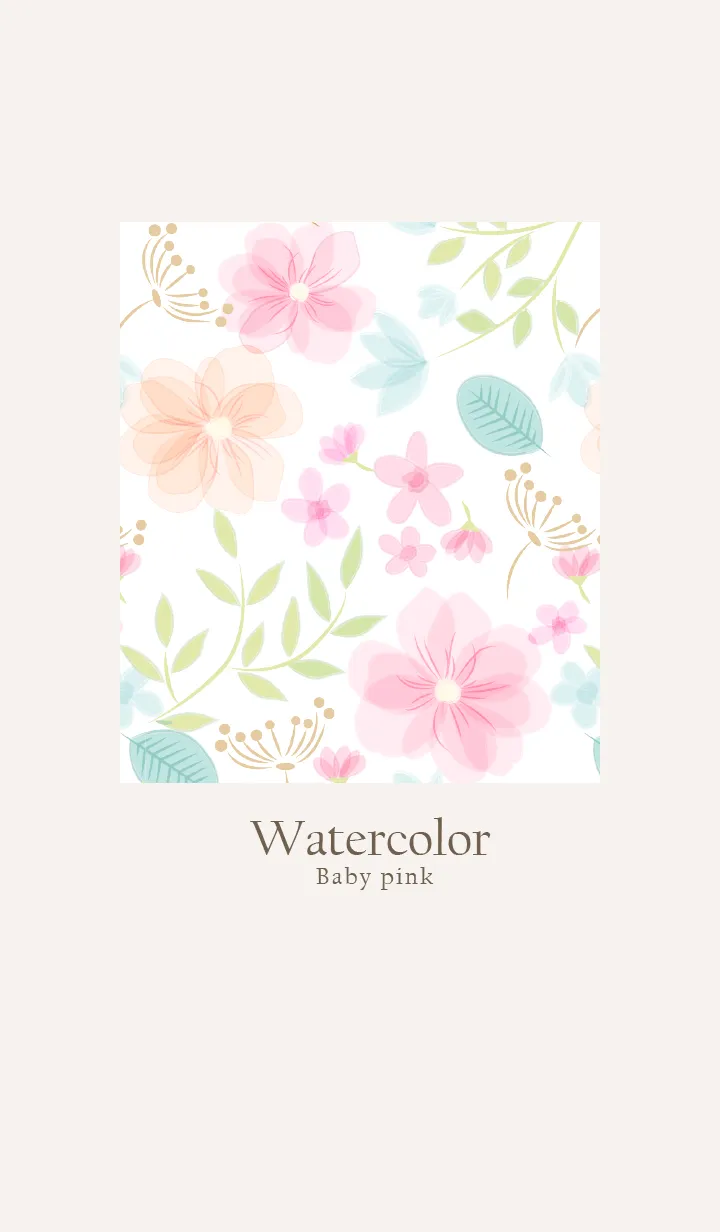 [LINE着せ替え] Watercolor Baby Pinkの画像1