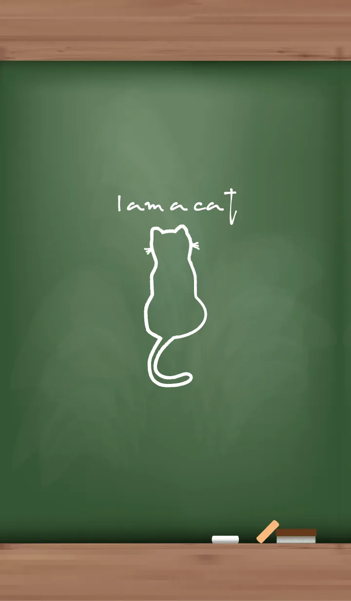 [LINE着せ替え] Black Board I am a cat 34の画像1