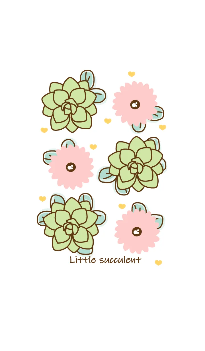 [LINE着せ替え] My little succulent 5の画像1