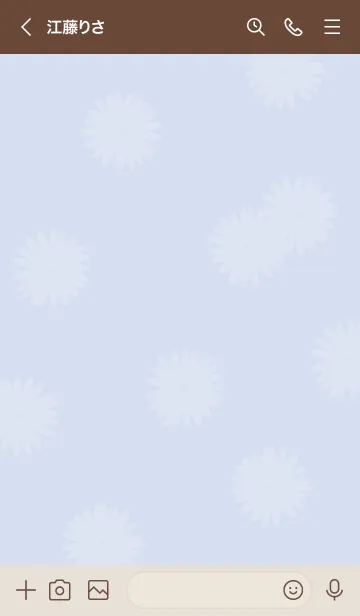 [LINE着せ替え] ～大人女子のデイジー ♥すみれ色～の画像3