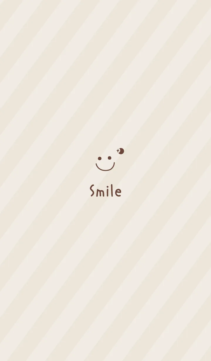 [LINE着せ替え] 大人可愛いスマイル月＊ブラウン2の画像1