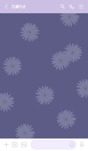 [LINE着せ替え] ～大人女子のデイジー ♥パープル2～の画像3