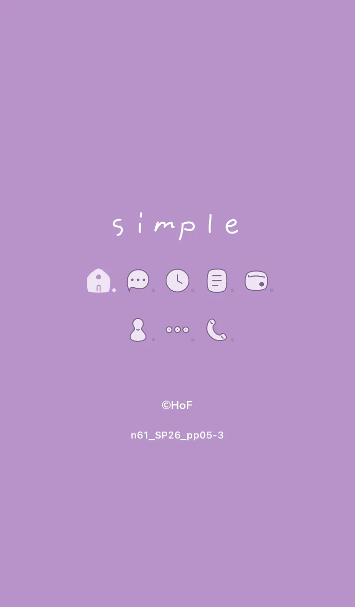 [LINE着せ替え] n61.26_パープル5-3の画像1