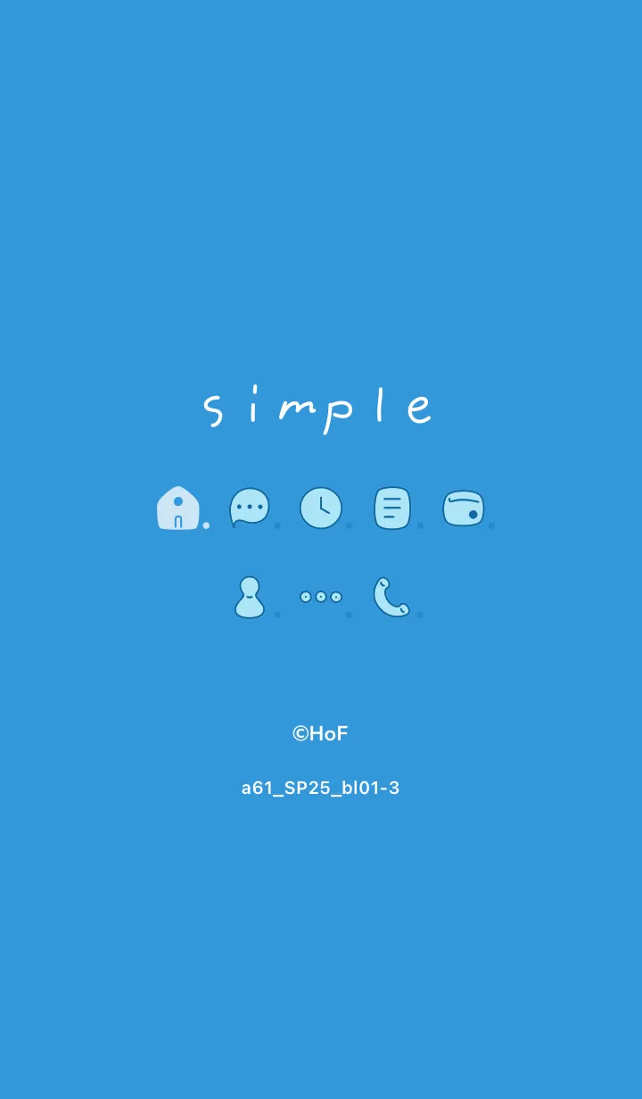 [LINE着せ替え] a61.25_ブルー1-3の画像1