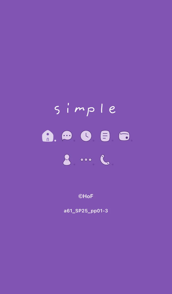 [LINE着せ替え] a61.25_パープル1-3の画像1