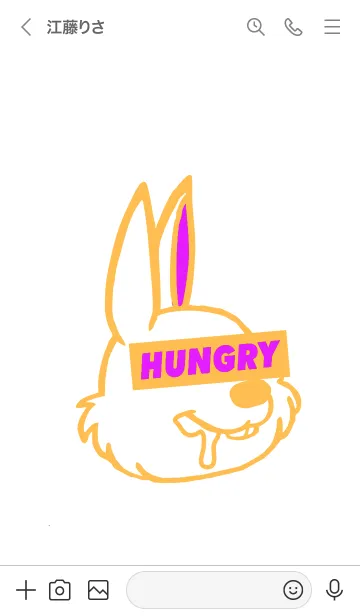 [LINE着せ替え] ハングリー ラビット 16の画像3