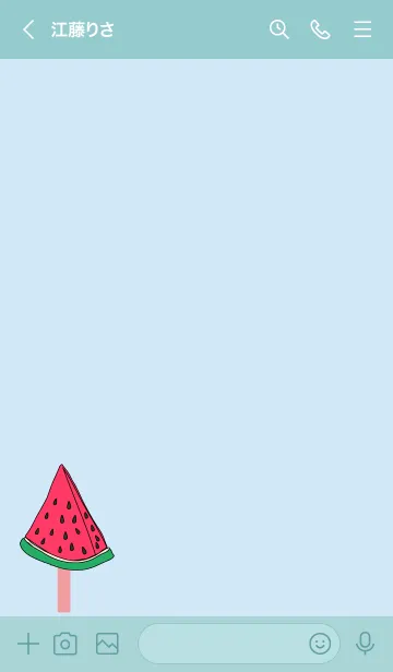 [LINE着せ替え] watermelon ice 3の画像3