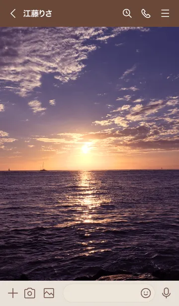 [LINE着せ替え] ALOHA Seaside Sunset Hawaii 28の画像3