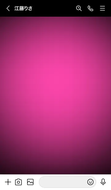 [LINE着せ替え] Fuchsia Pink In Black Vr.8 (JP)の画像3