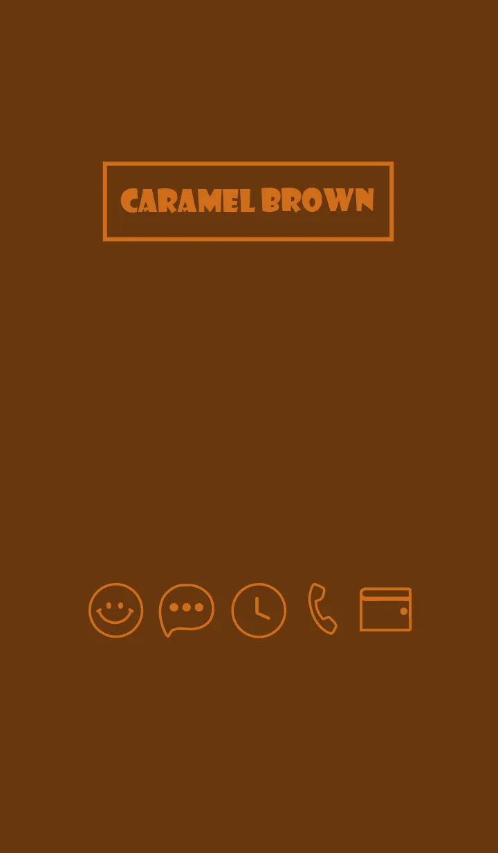 [LINE着せ替え] Love Caramel Brown Theme Vr.9 (JP)の画像1