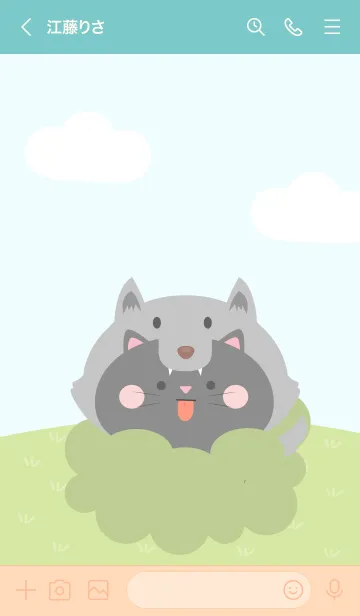 [LINE着せ替え] Black Cat Red Riding Hood Theme (JP)の画像3