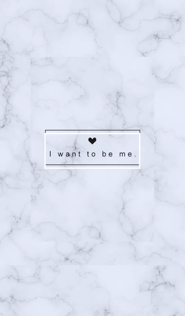 [LINE着せ替え] 「自分らしくいたい」♥大理石・パープルの画像1