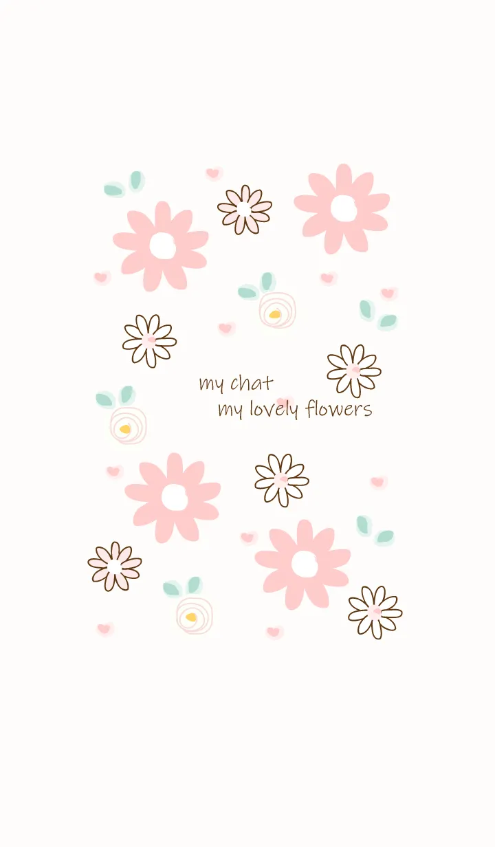 [LINE着せ替え] My chat my lovely flowers 61の画像1