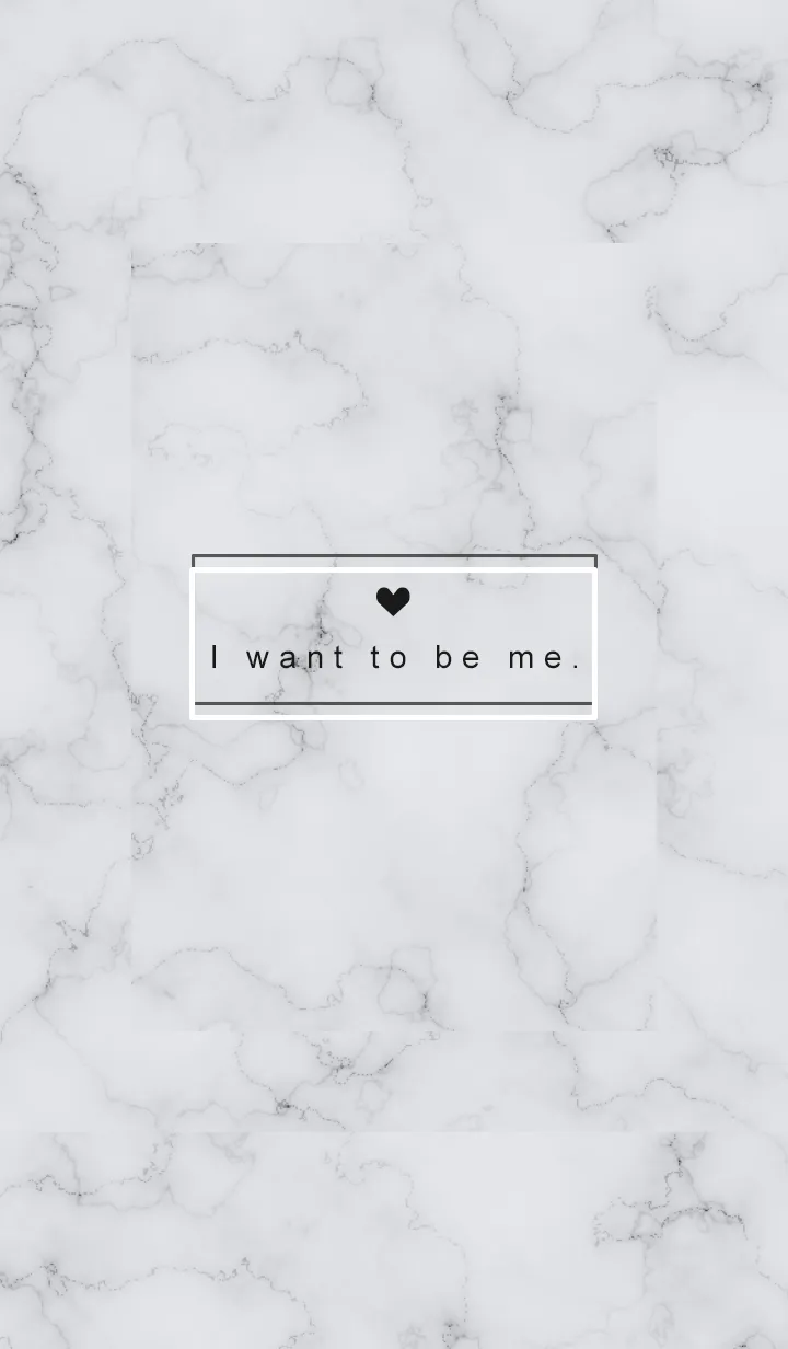 [LINE着せ替え] 「自分らしく」♥大理石・パープルグレーの画像1