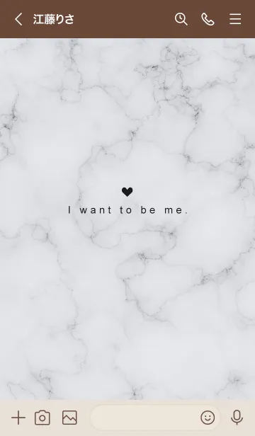 [LINE着せ替え] 「自分らしく」♥大理石・パープルグレーの画像3