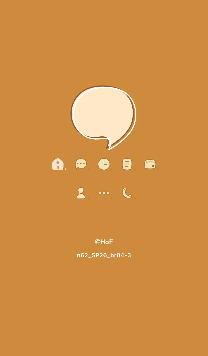 [LINE着せ替え] n62.26_ブラウン4-3の画像1