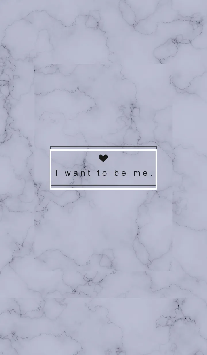 [LINE着せ替え] 「自分らしくいたい」♥大理石・パープル2の画像1